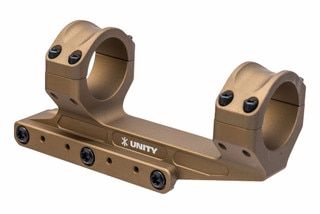 Unity Tactical REKE Scope Mount in FDE is made of aluminum